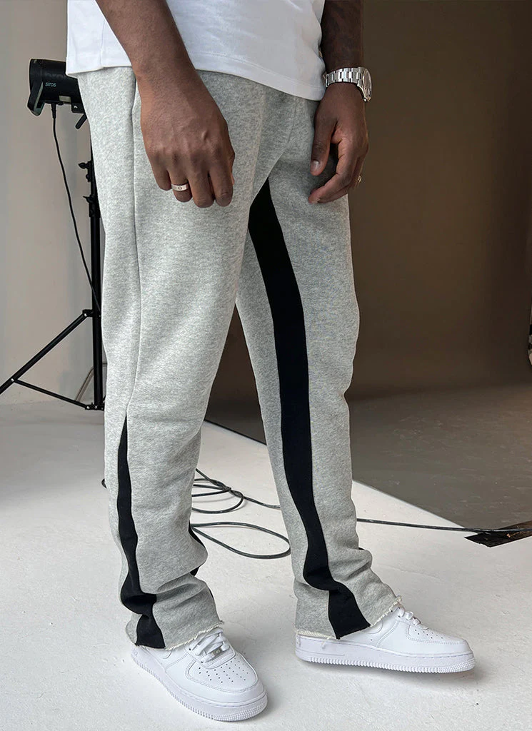 Vintage Flare Joggers - Grey - Image 13