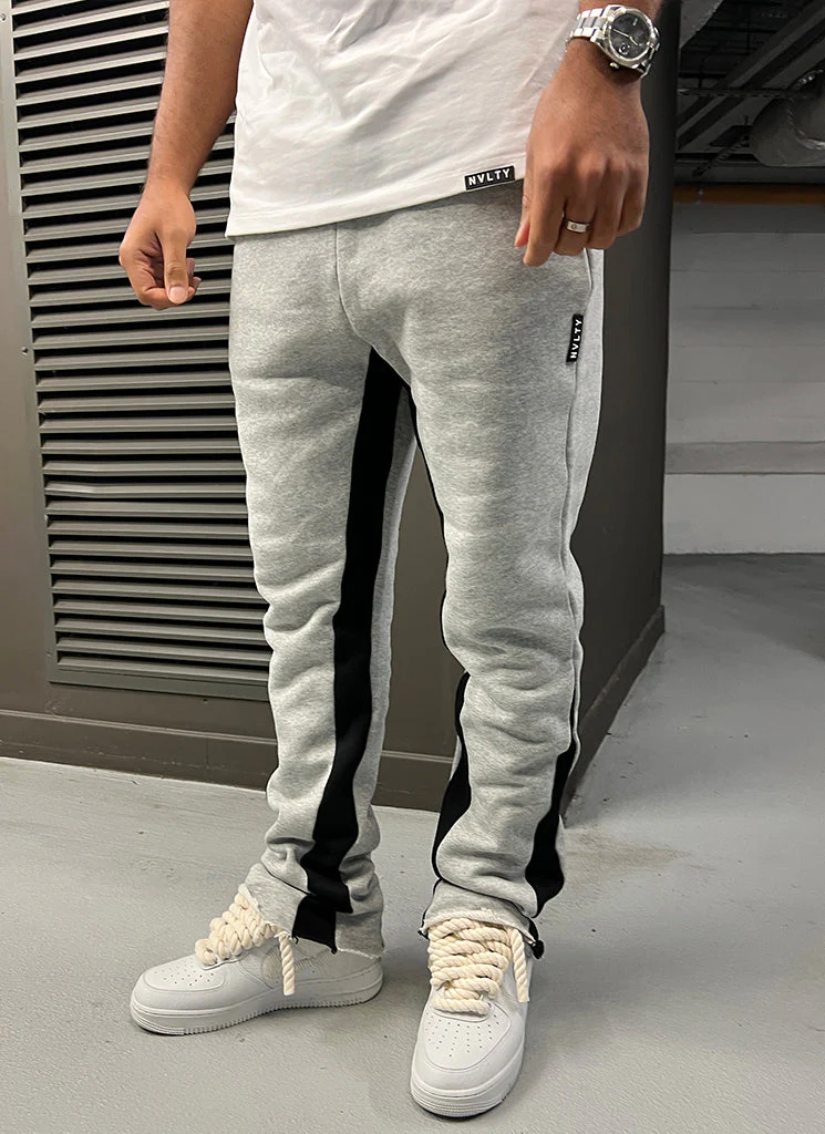 Vintage Flare Joggers - Grey - Image 3