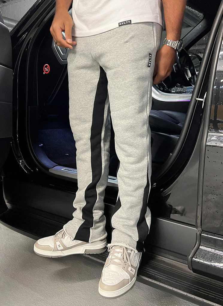 Vintage Flare Joggers - Grey - Image 7