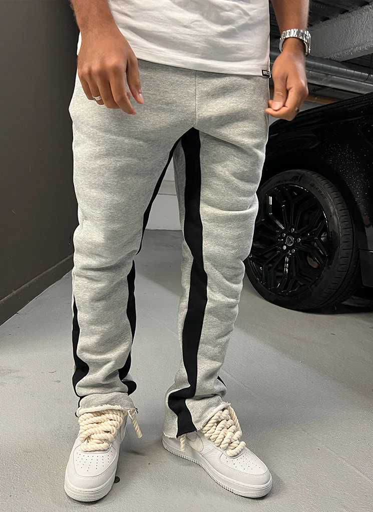 Vintage Flare Joggers - Grey - Image 9