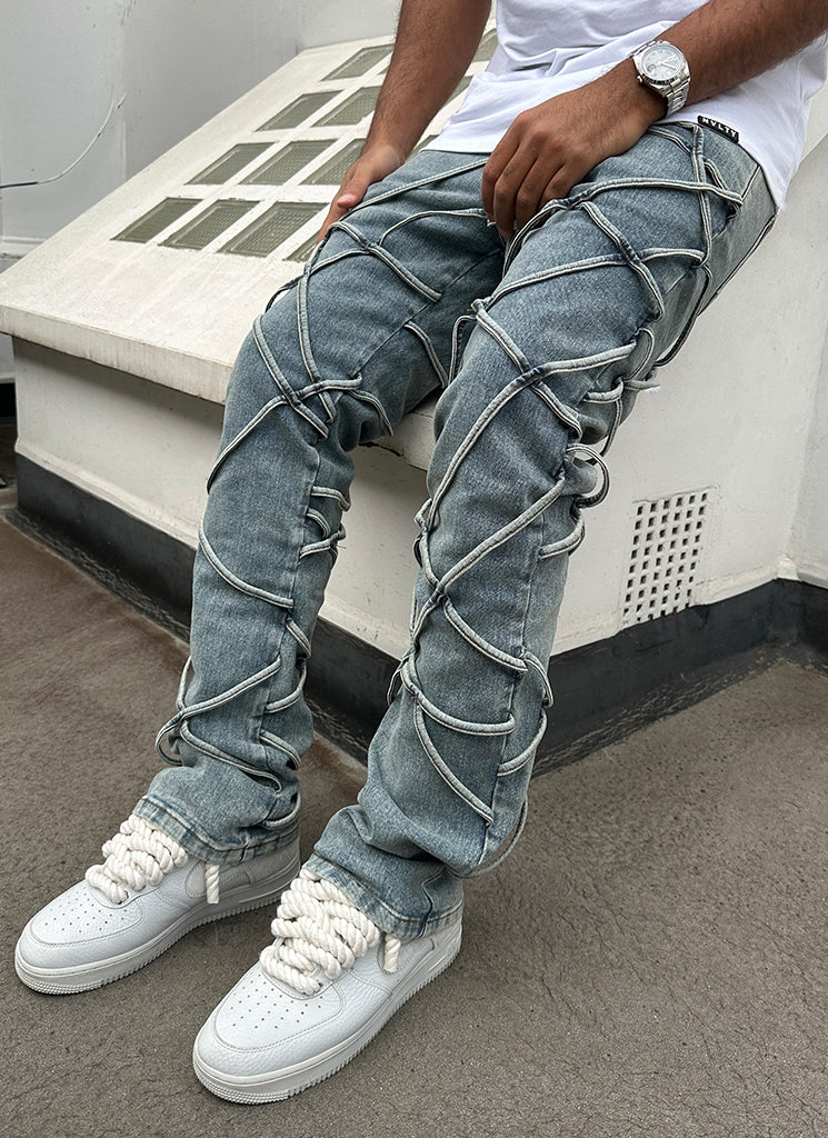 Vintage Rope Jeans - Blue - Image 3