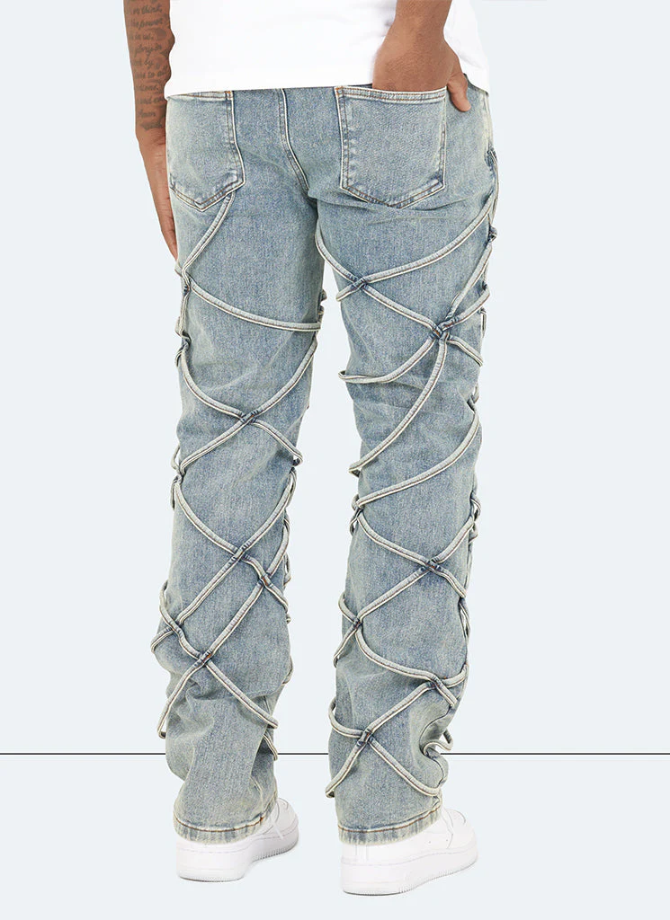 Vintage Rope Jeans - Blue - Image 4